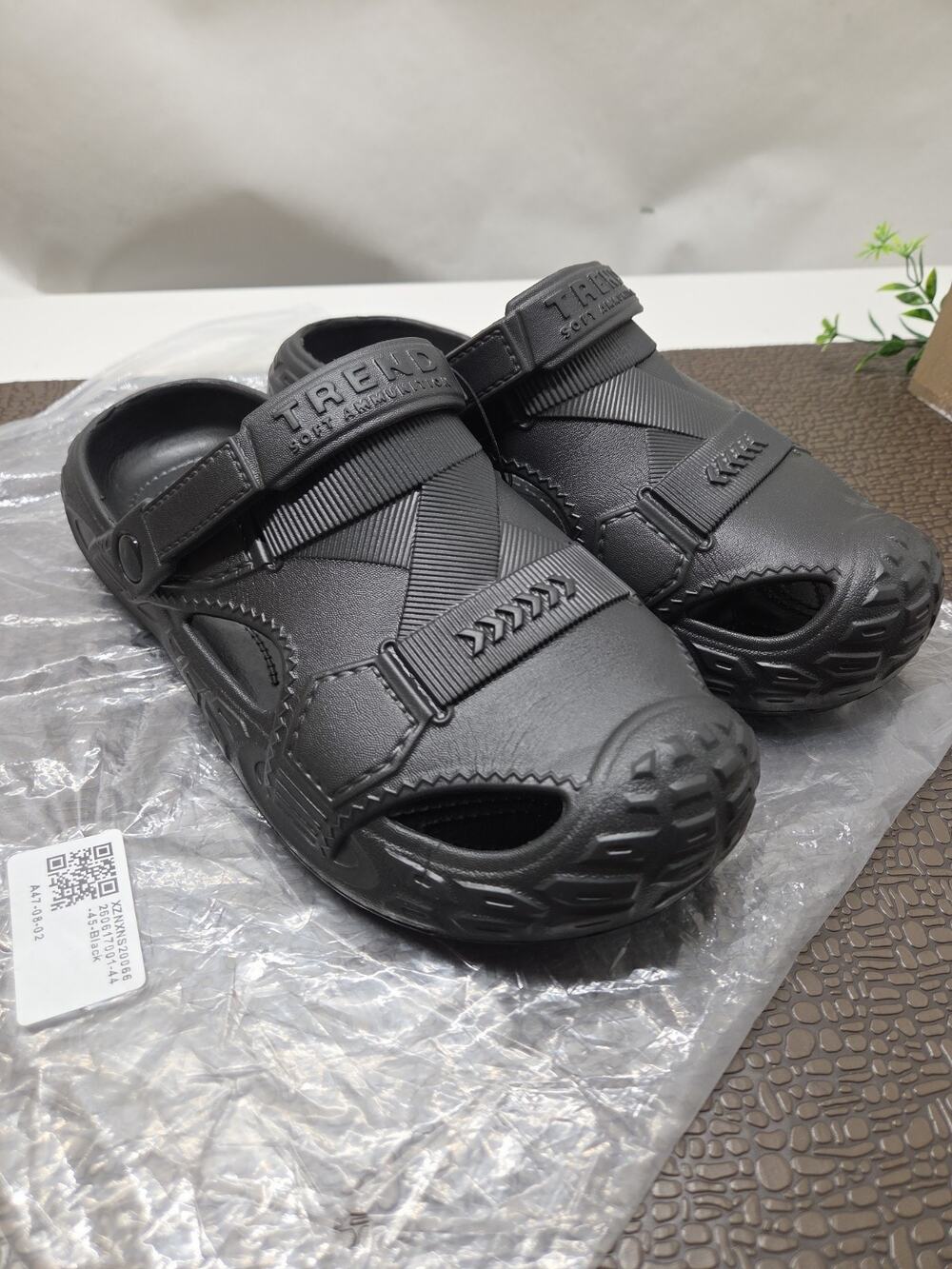 Terra Tactical Sandal Black Mens 44-45
